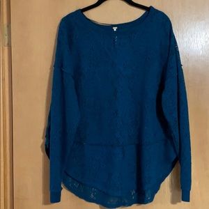 Free People Lace Sweater